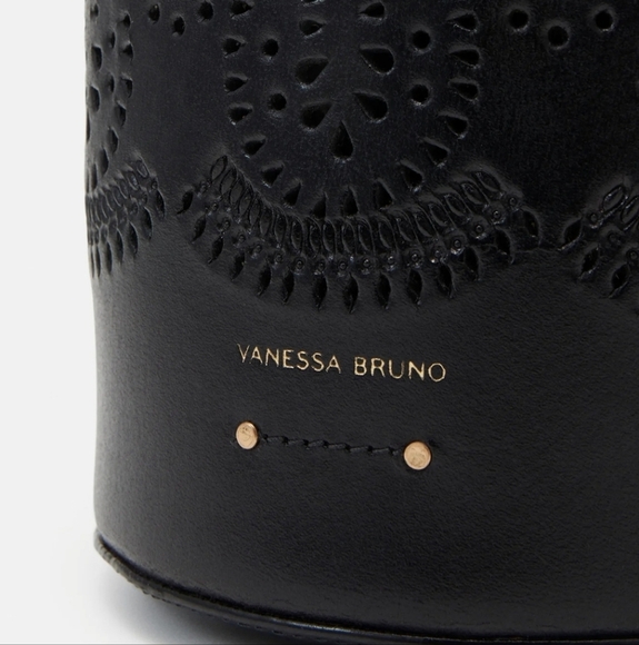 New Vanessa Bruno Holly Leather Mini Seau Limited Edition Black Bucket Handbag - Picture 7 of 16